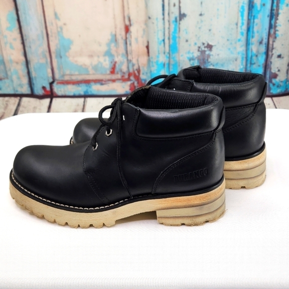 Durango Lace Up Boots in Black